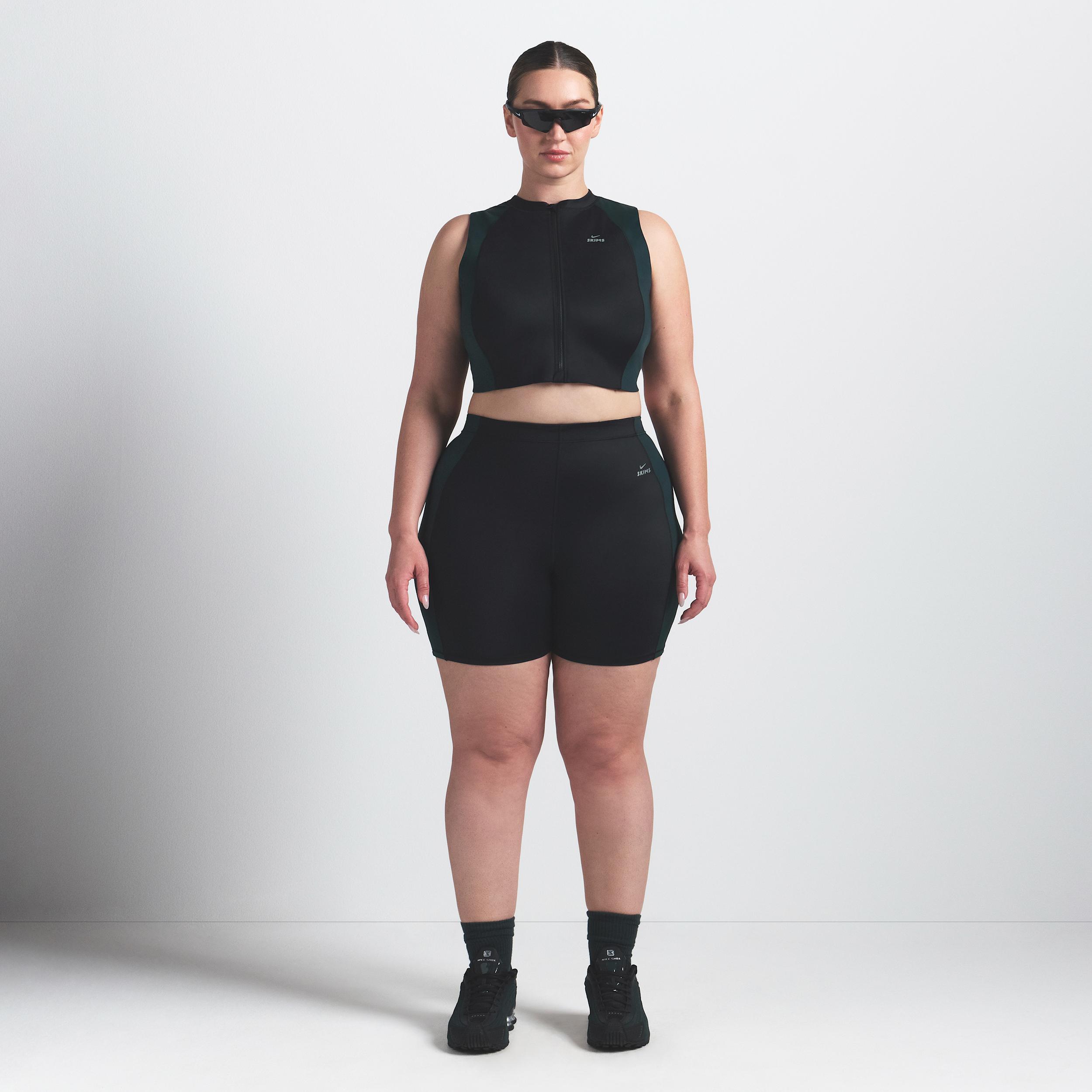 Nike Womens SKIMS Shine Front-Zip Bra | BABRA9497W-OBT Product Image