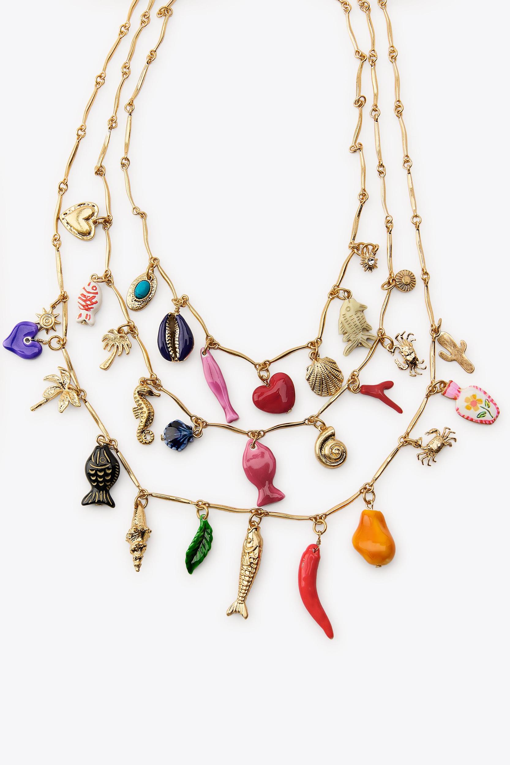 3 PACK OF METAL CHARM NECKLACES Product Image