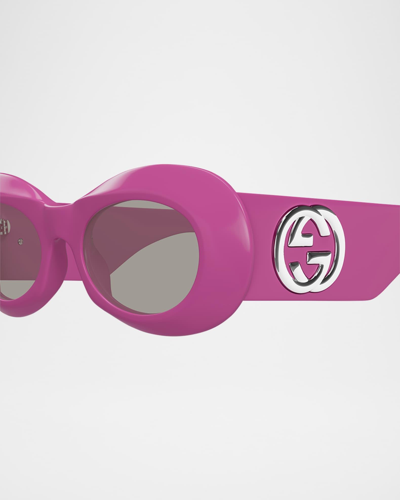 Interlocking G Plastic Oval Sunglasses Product Image