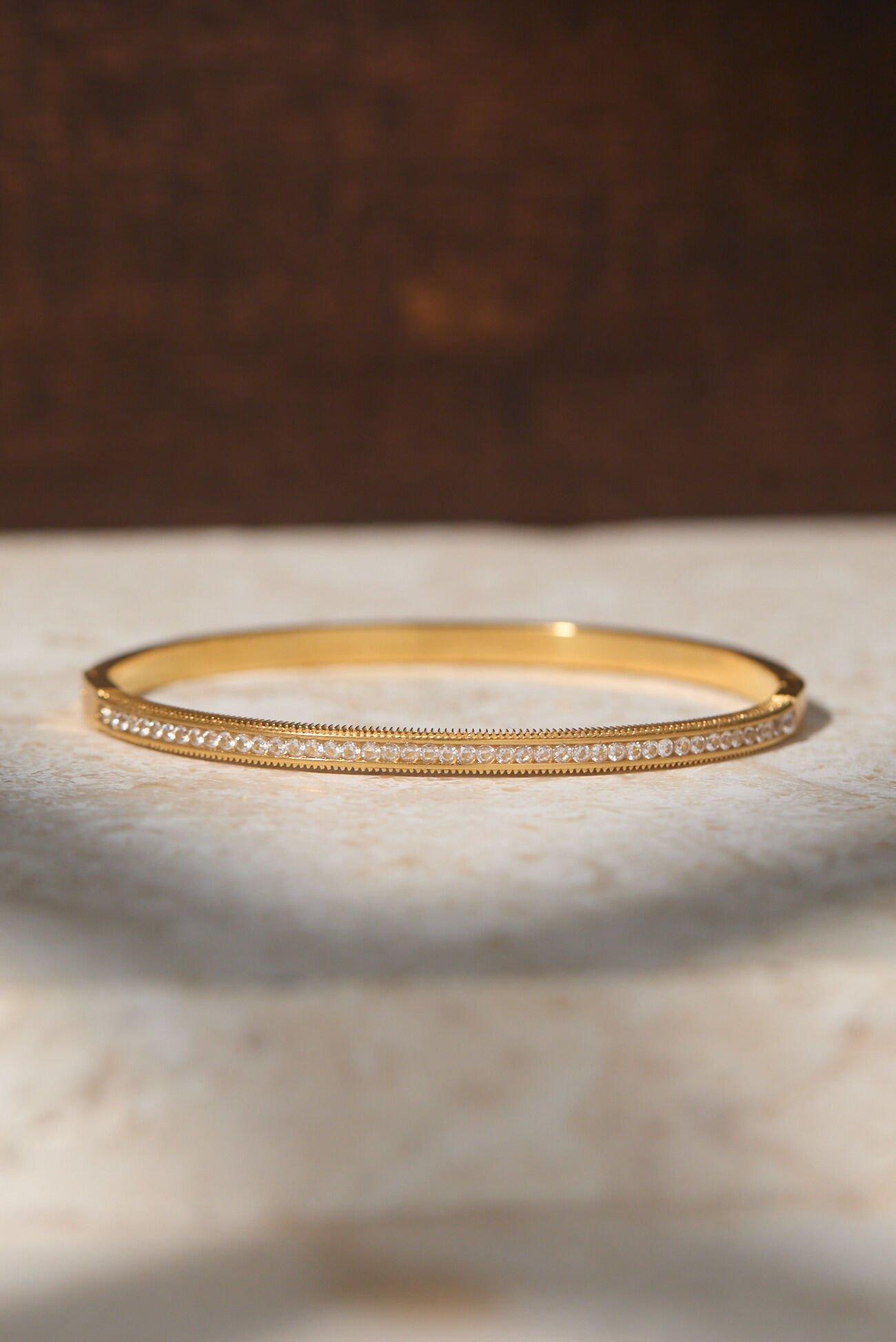 Stainless Steel Diamond Knot Bangle Set Product Image