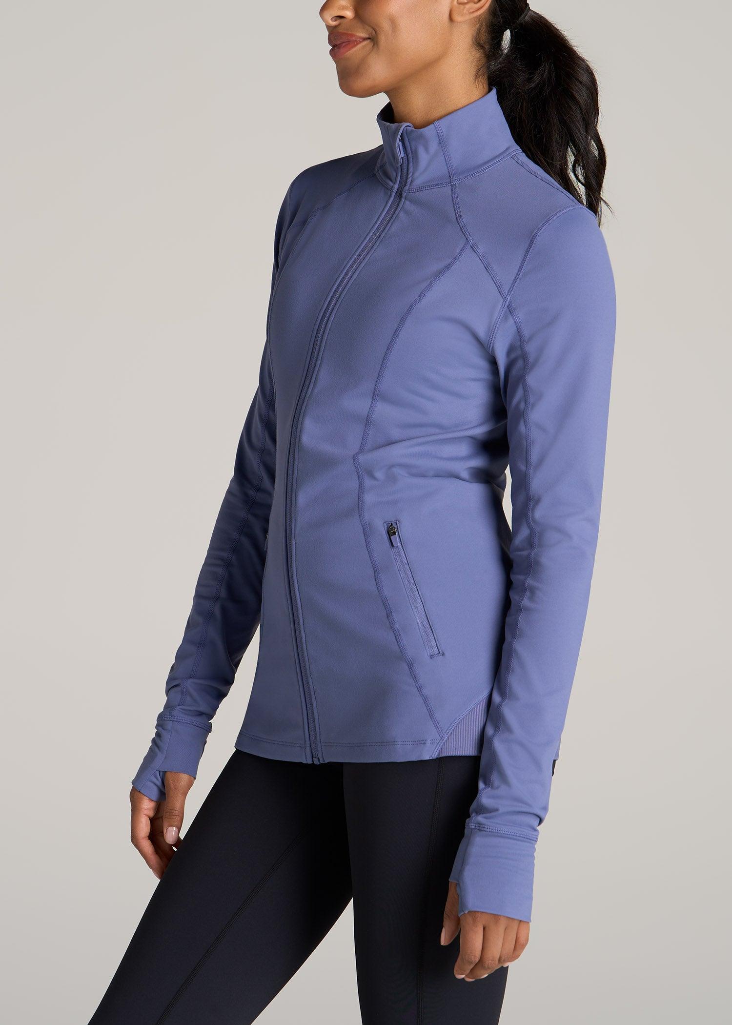 Women's Athletic Zip-Up Jacket for Tall Women in Marlin Blue Female Product Image