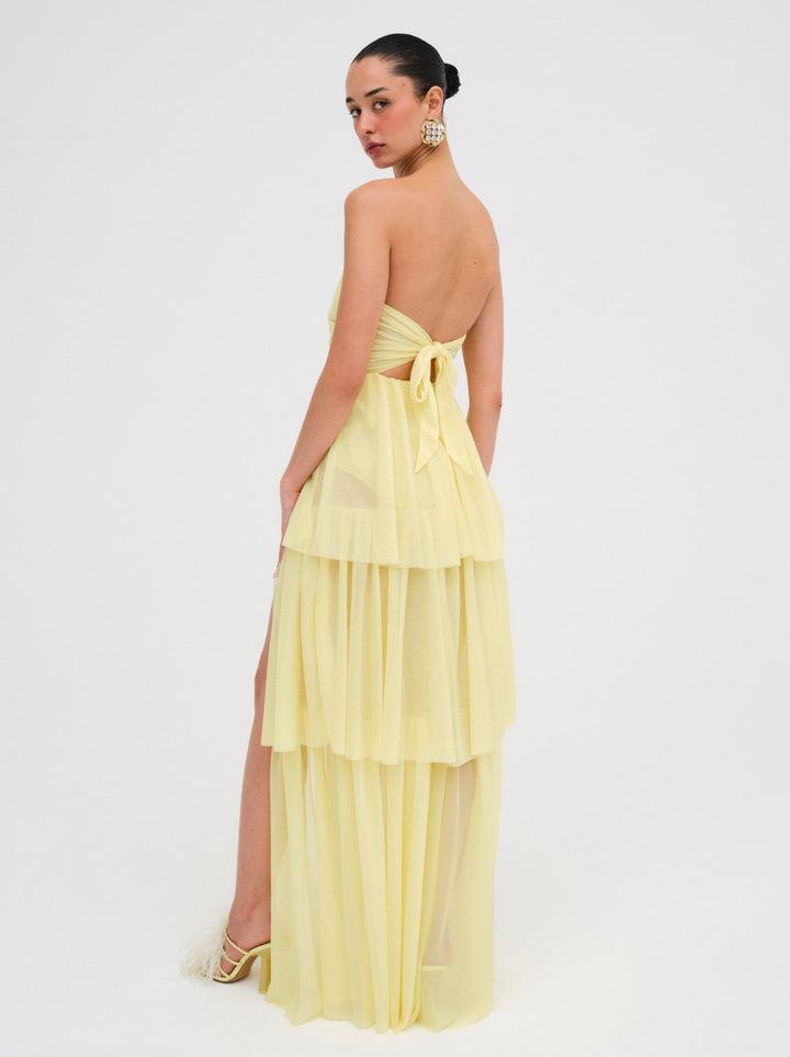 Juni Maxi Dress — Yellow Product Image