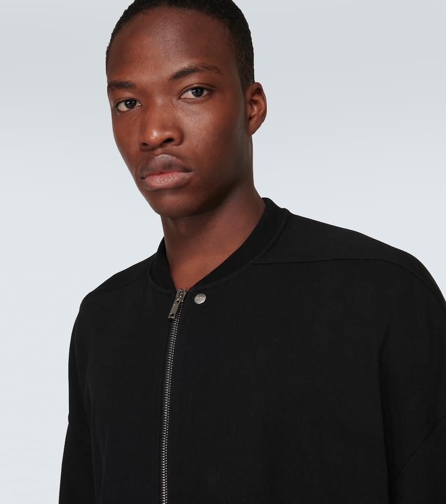 RICK OWENS Black Hollywood Jumbo Flight Bomber Jacket In 09 Black Product Image