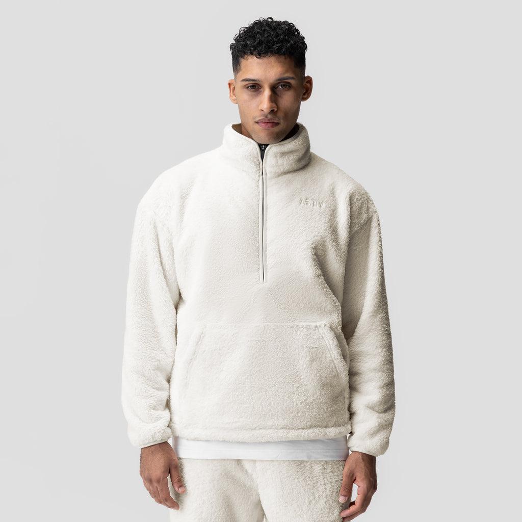 1006. Sherpa Recovery 1/2 Zip - Ivory Cream/Black Product Image