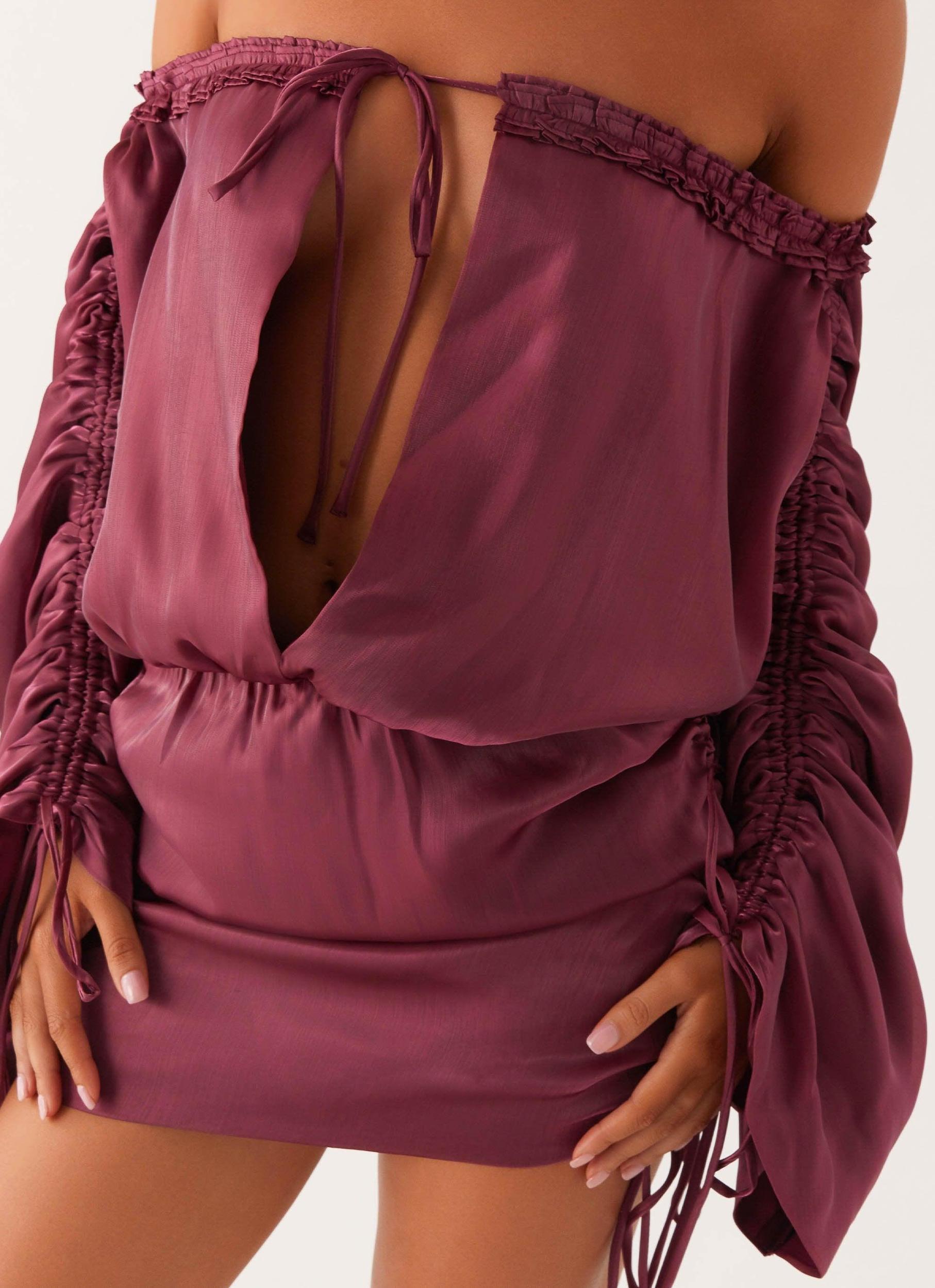 Reeve Mini Dress - Mulberry Product Image