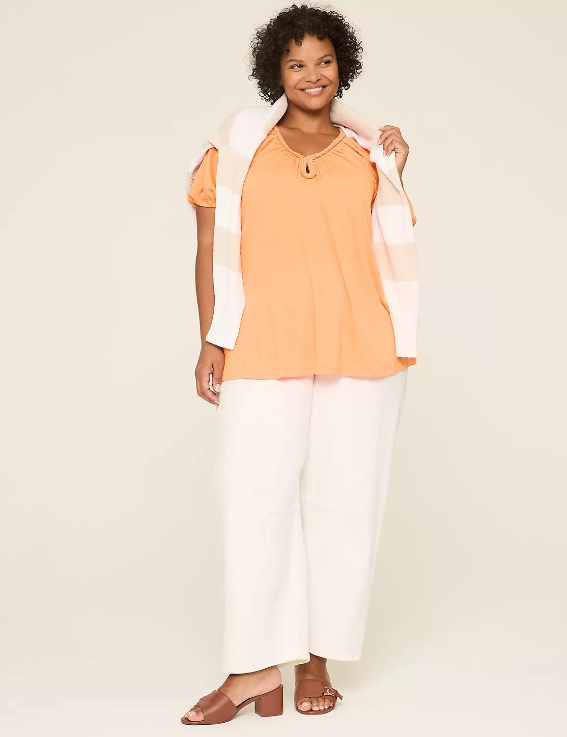 Braided Keyhole-Neck Top Product Image