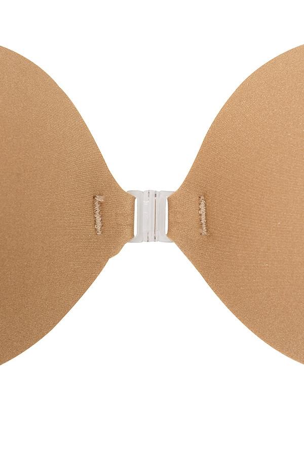 V front fastening moulded microfibre  bra - caramel Product Image