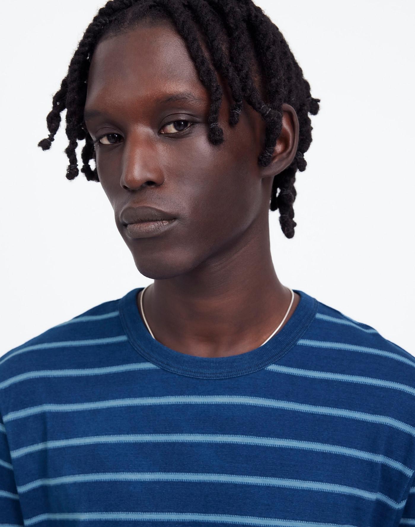 Indigo-Dyed Slub Tee Product Image