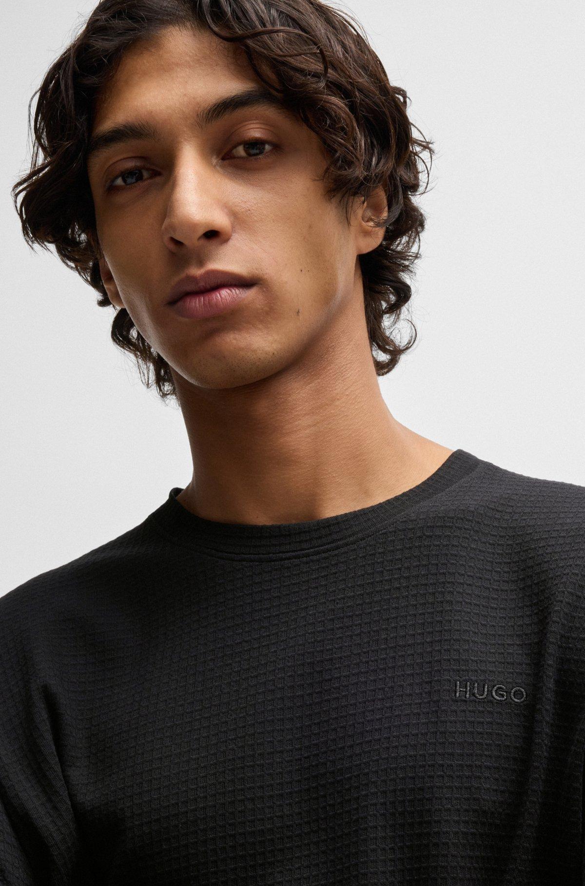 Pajama T-shirt with waffle structure Product Image