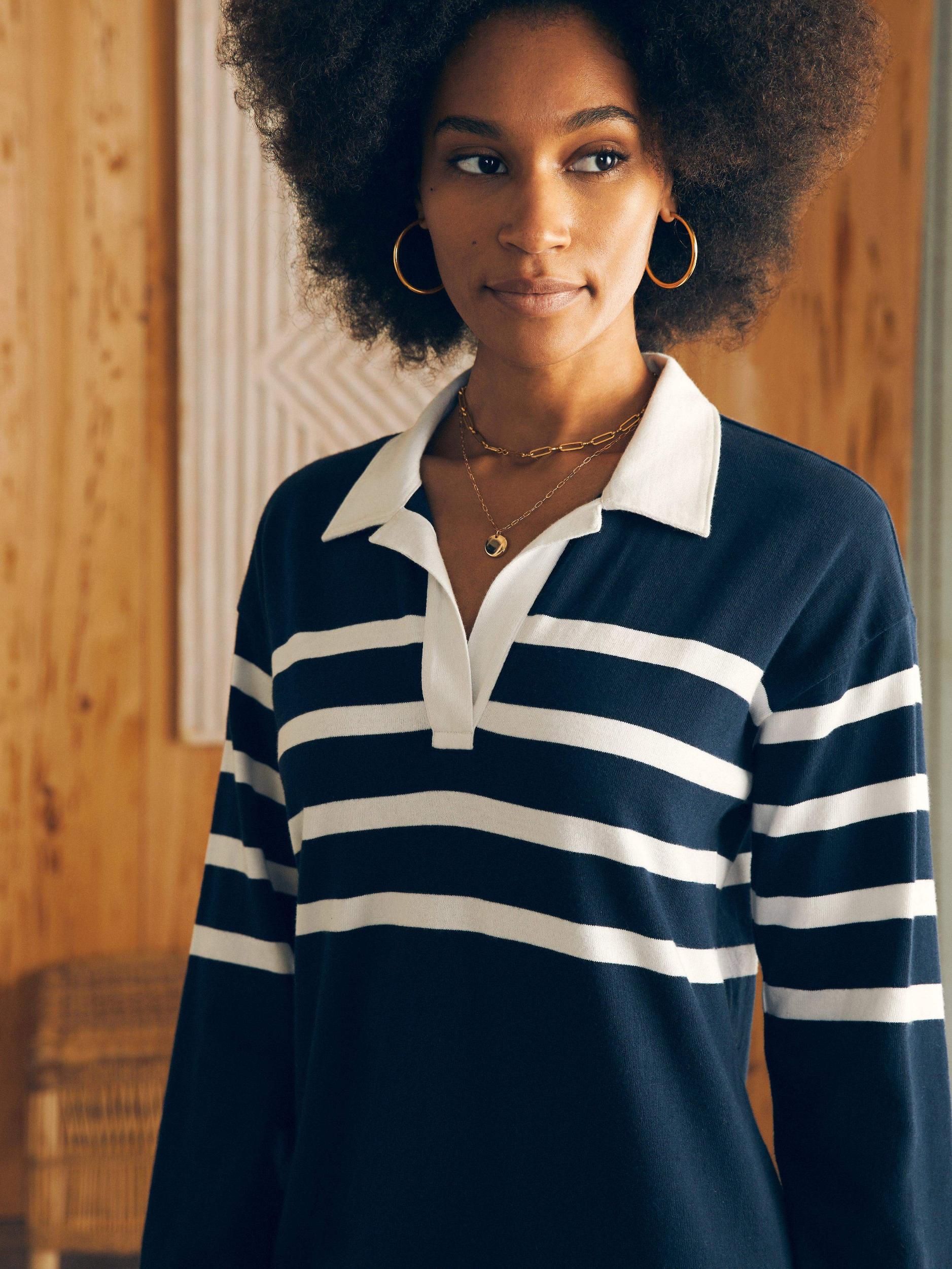 Rugby Jersey Dress - Cape May Stripe Female Product Image