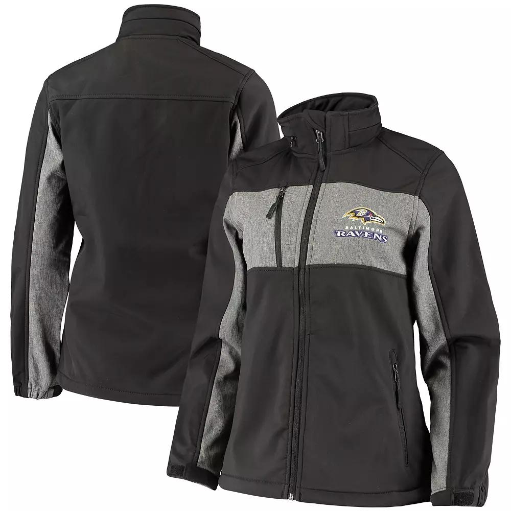 Women's Dunbrooke Black Baltimore Ravens Zephyr Softshell Full-Zip Jacket,  Product Image