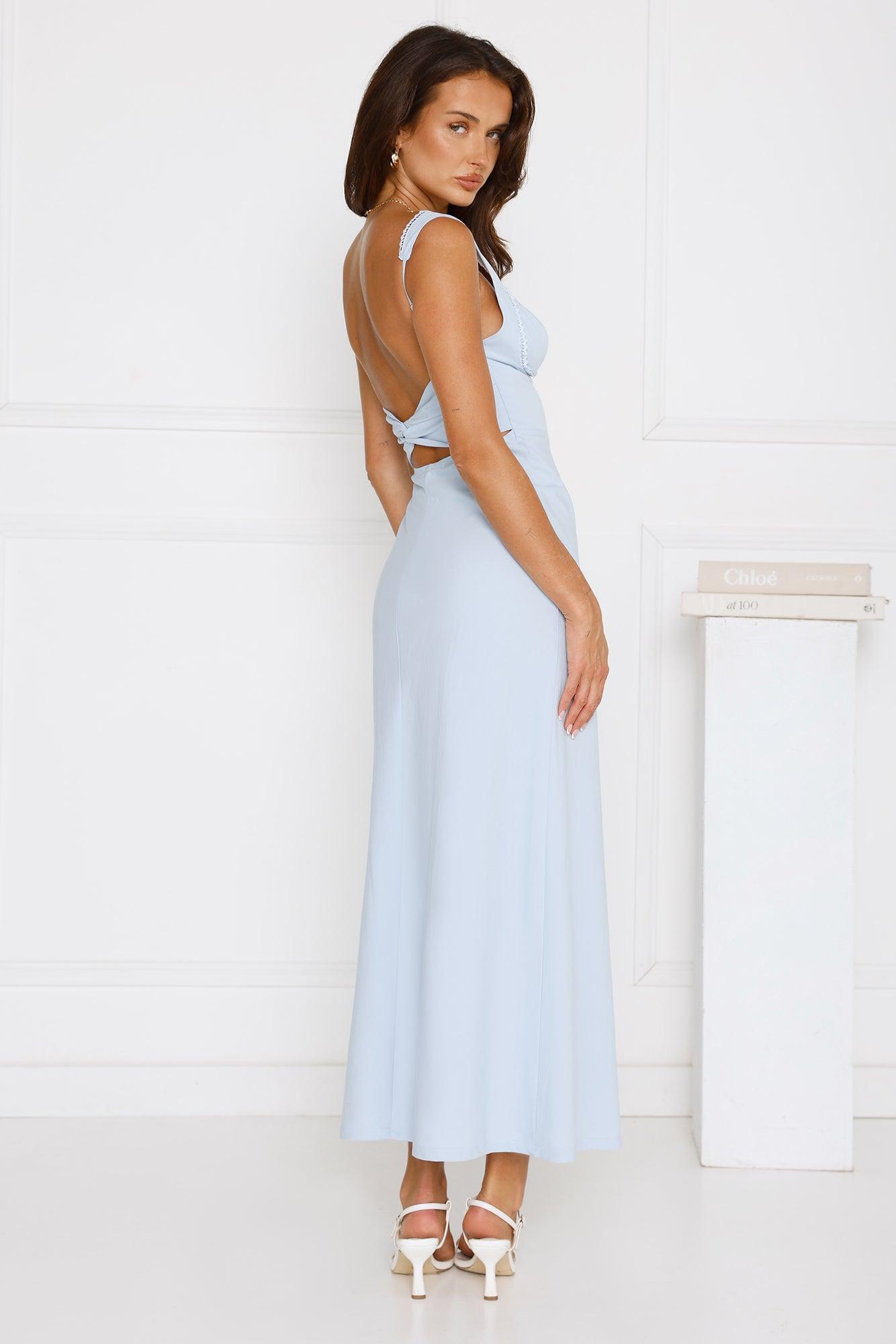 Celebration Sunshine Maxi Dress Blue Product Image