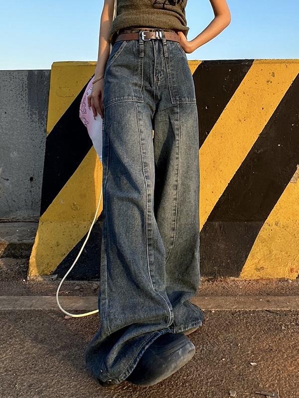 Vintage Distressed Boyfriend Jeans Product Image