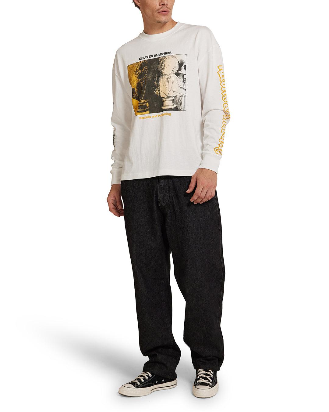 Divine Spark Long Sleeve Tee - Vintage White Product Image