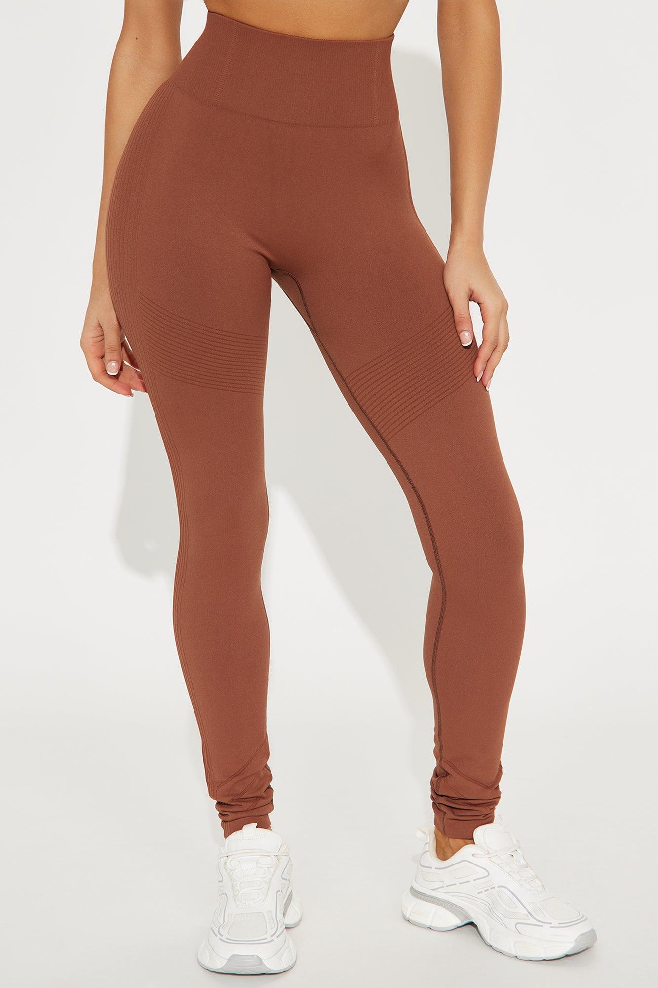 Good Stretch Seamless Active Legging - Mocha Product Image