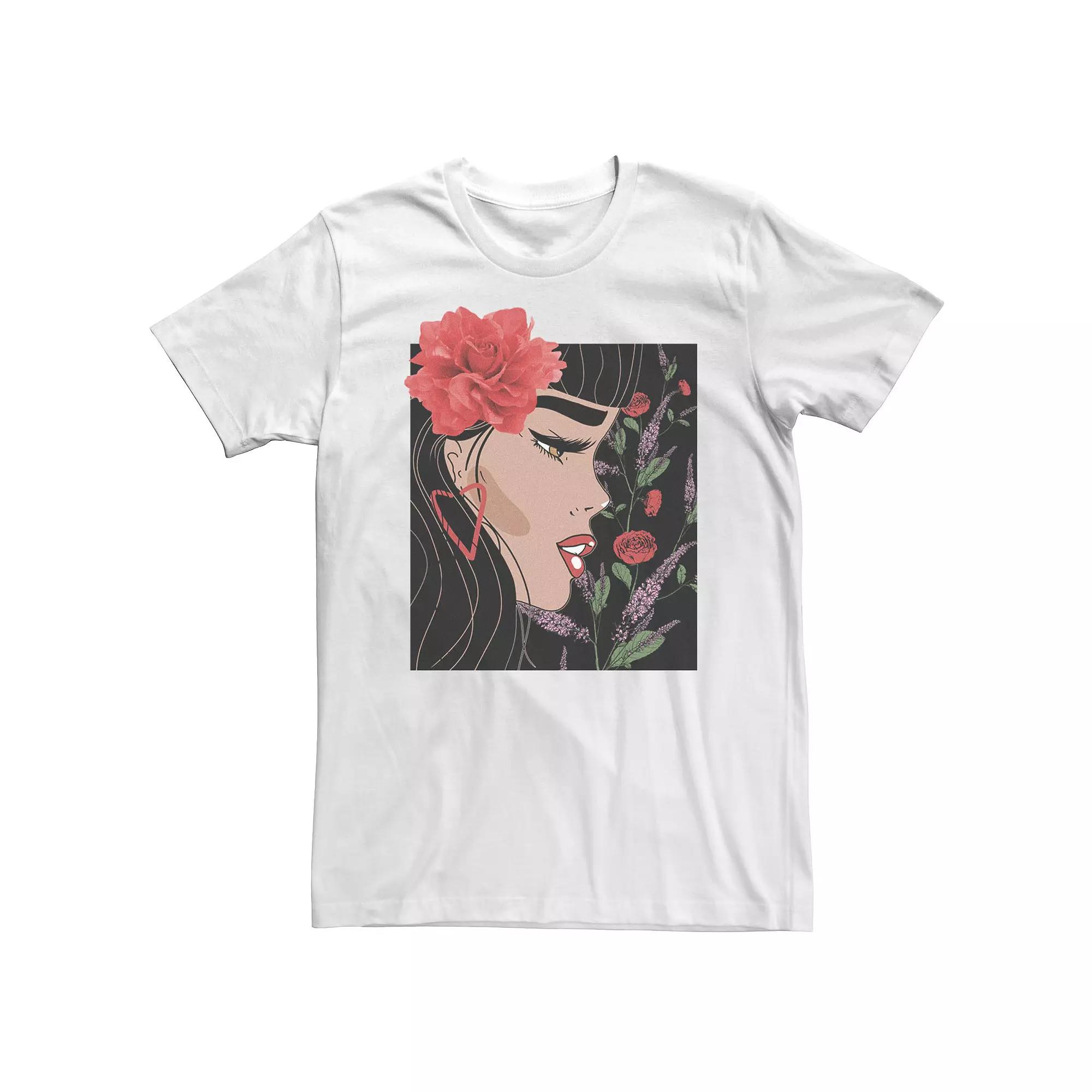 Big & Tall Trendy Latina Rose Profile Tee, Men's,  Product Image