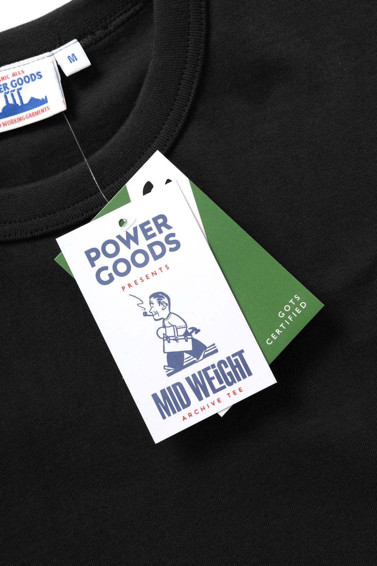 Power Goods - Archive T-Shirt - Black Product Image