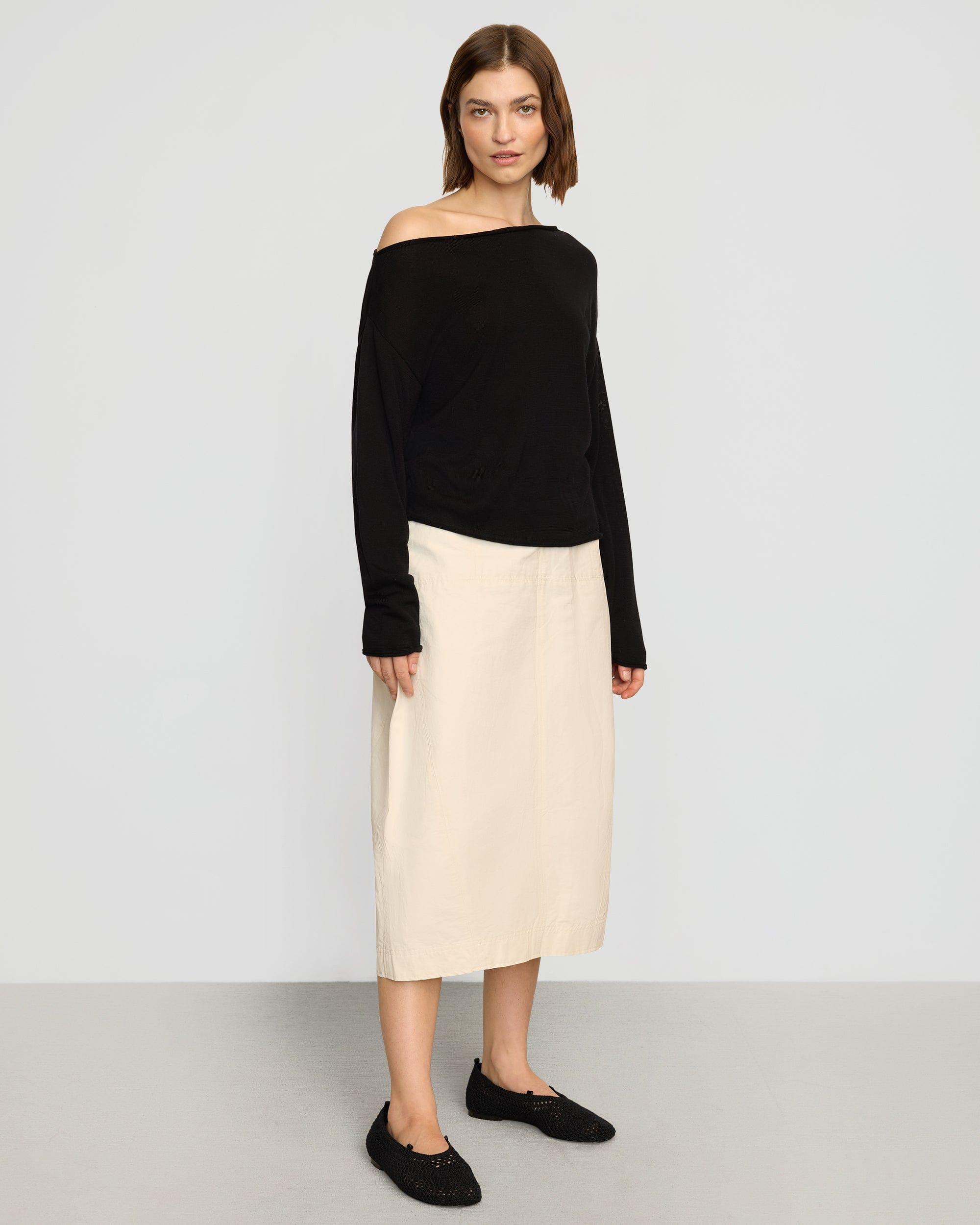 Hachi Tencel-Wool Off-Shoulder Sweater Product Image