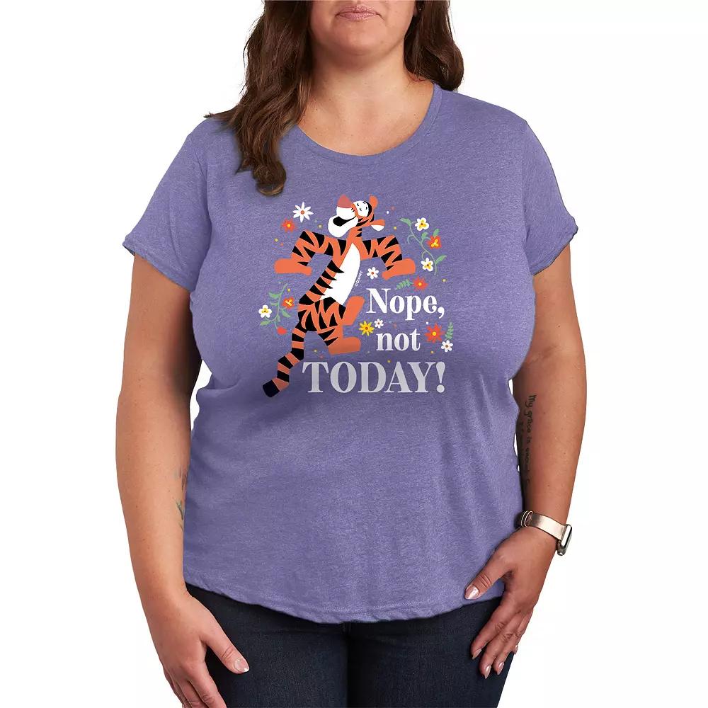 Disney's Winnie The Pooh Tigger Plus Nope Not Today Graphic Tee, Women's,  Product Image