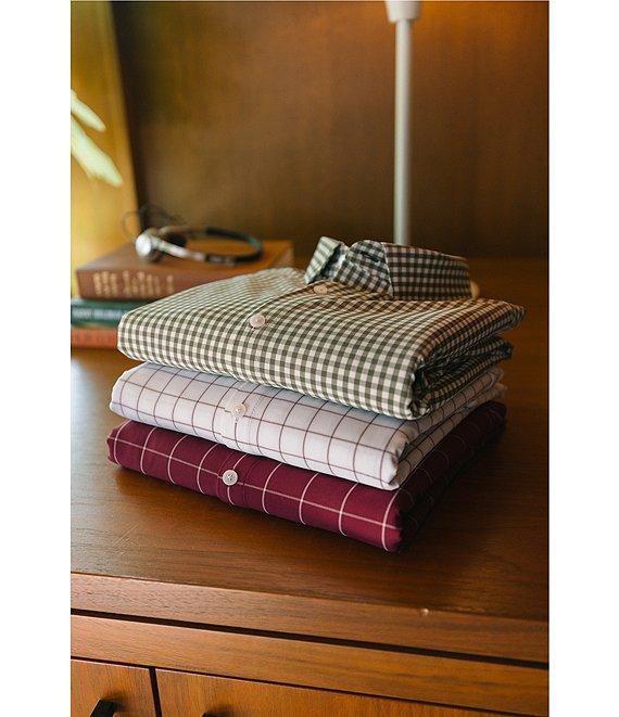 Mizzen+Main Leeward No-Tuck Performance Stretch Medium Plaid Long Sleeve Woven Shirt Product Image