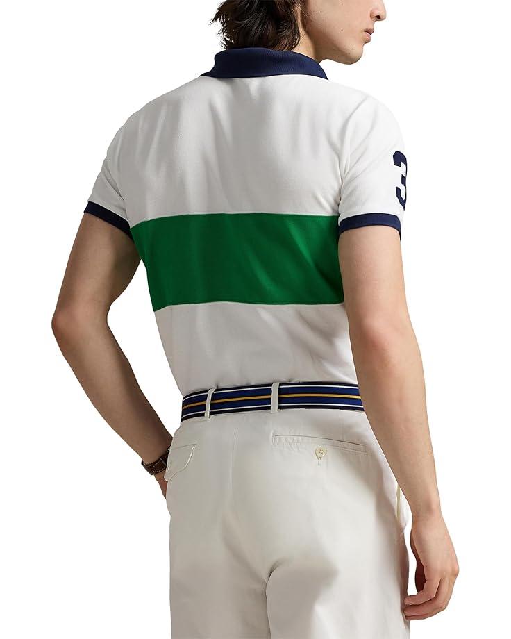 Custom Slim Fit Big Pony Mesh Polo Shirt Product Image