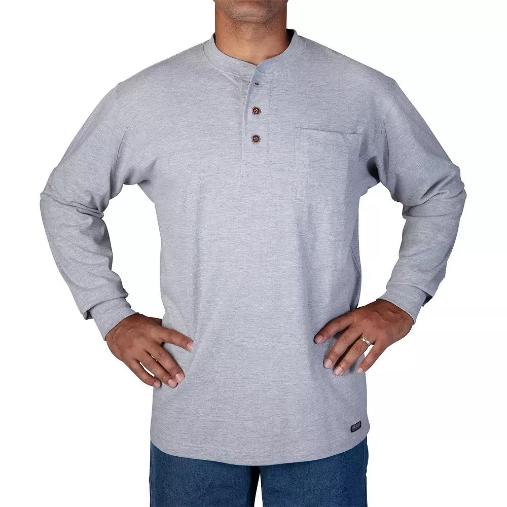 Men's Smith's Workwear Extended Tail Pocket Henley,  Product Image
