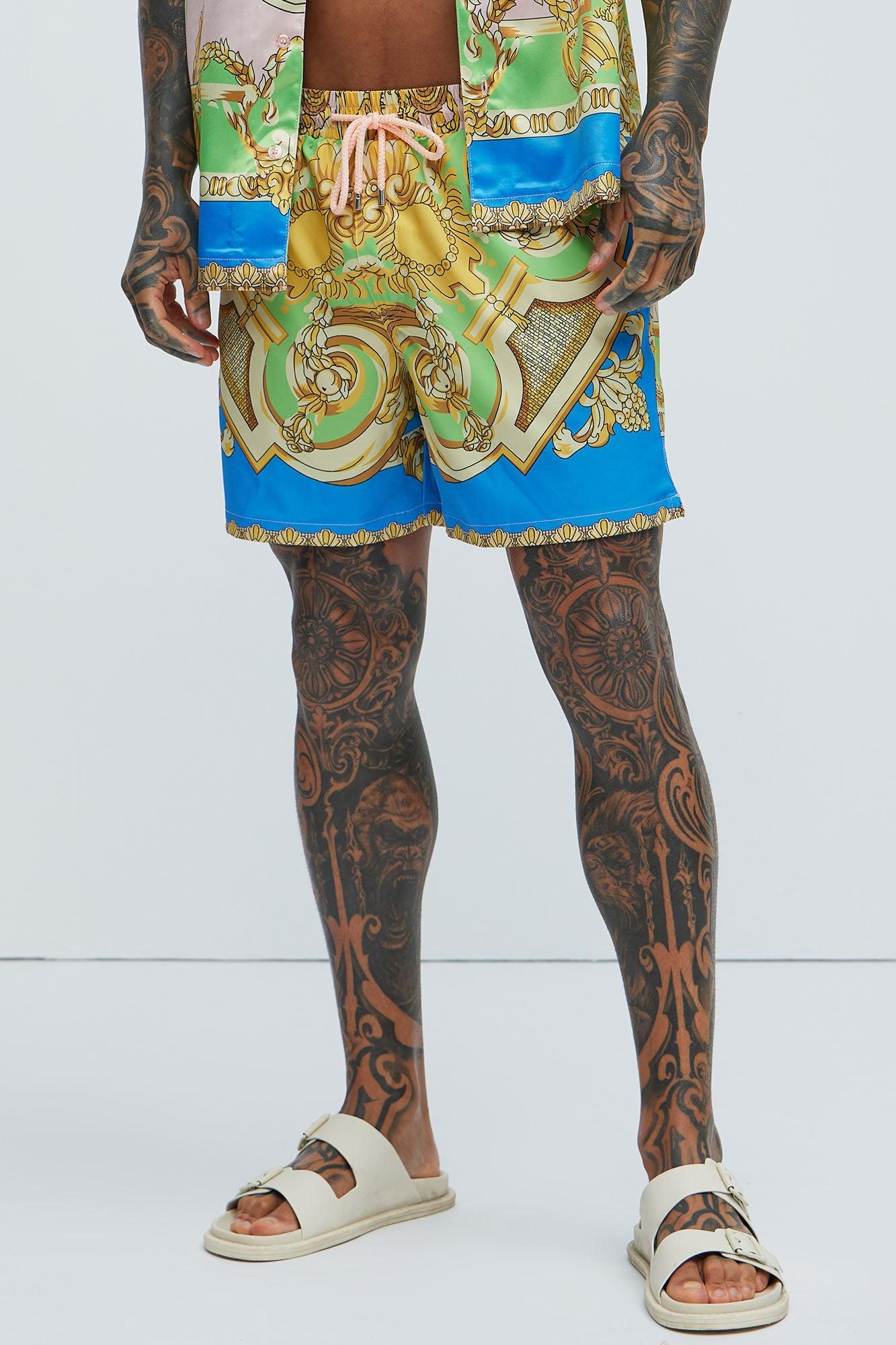 Tivoli Baroque Swim Mid Trunk - Multi Color Product Image