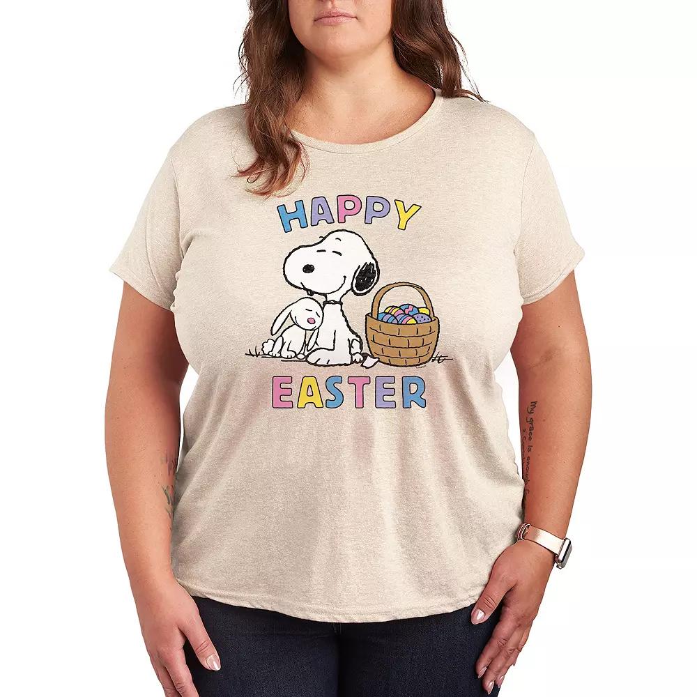 Plus Peanuts Snoopy And Bunny Graphic Tee, Women's,  Product Image