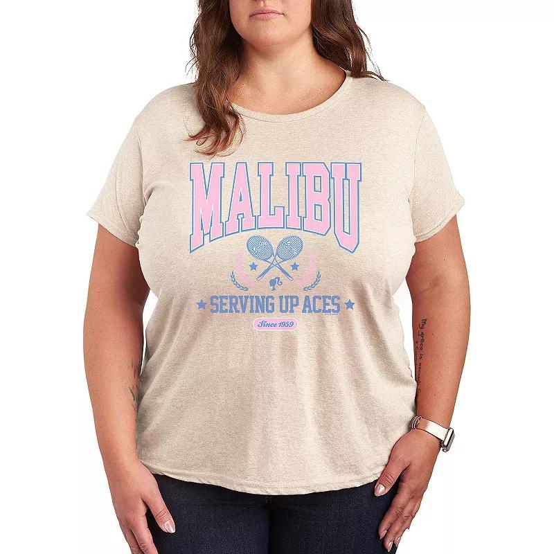 Plus Barbie Malibu Varsity Graphic Tee, Womens Product Image