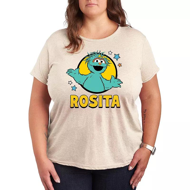 Plus Sesame Street Rosita With Stars Graphic Tee, Women's,  Product Image