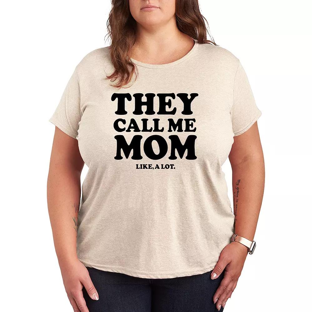 Plus Call Me Mom A Lot Graphic Tee, Women's,  Product Image