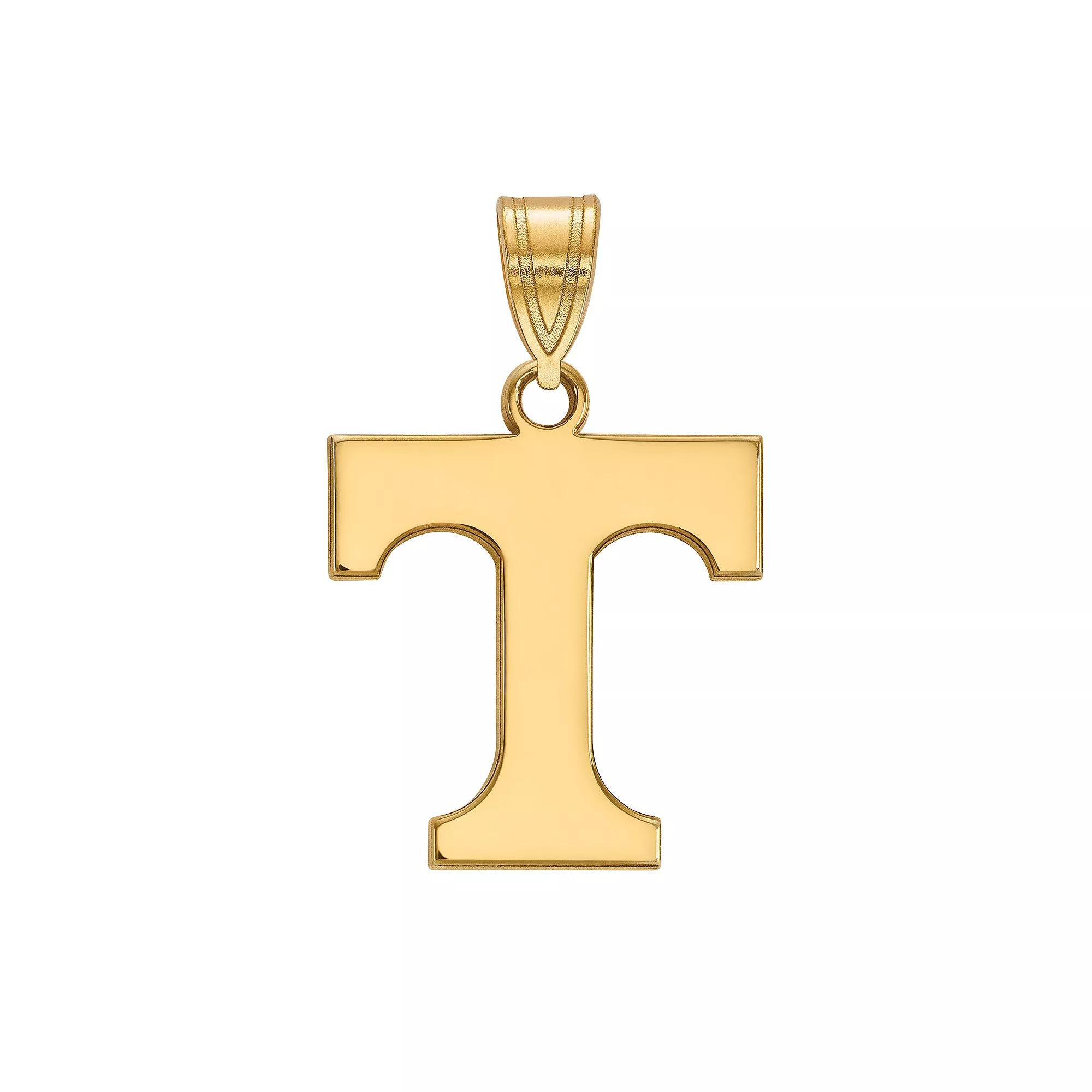 LogoArt Tennessee Volunteers Sterling Silver 14K Gold Plated Medium Pendant, Women's, Size: 22 mm Product Image