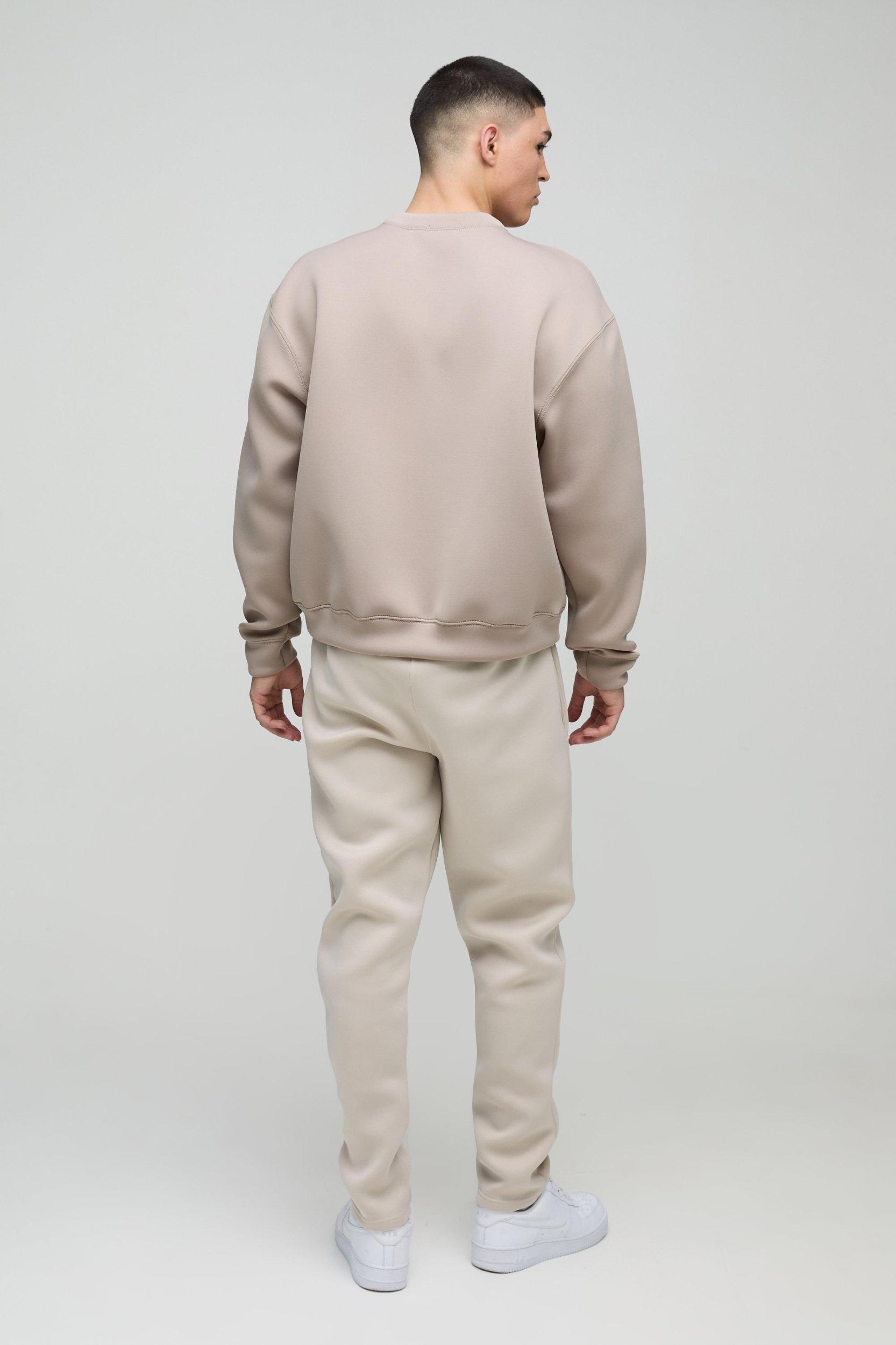 Oversized Boxy Bonded Scuba Sweatshirt | boohooMAN USA Product Image