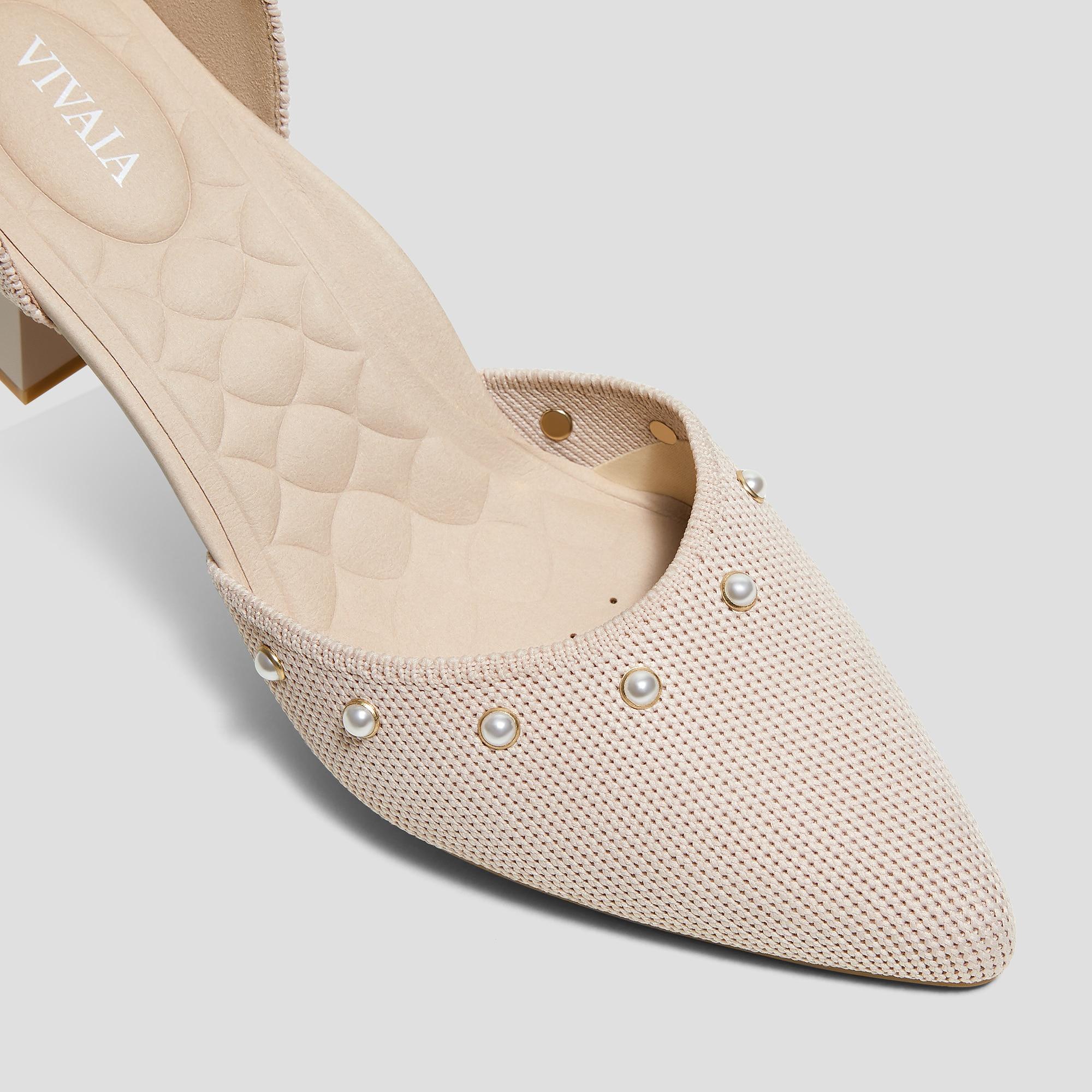 Pointed-Toe Stress FREE Block Heels (Galilea) Product Image