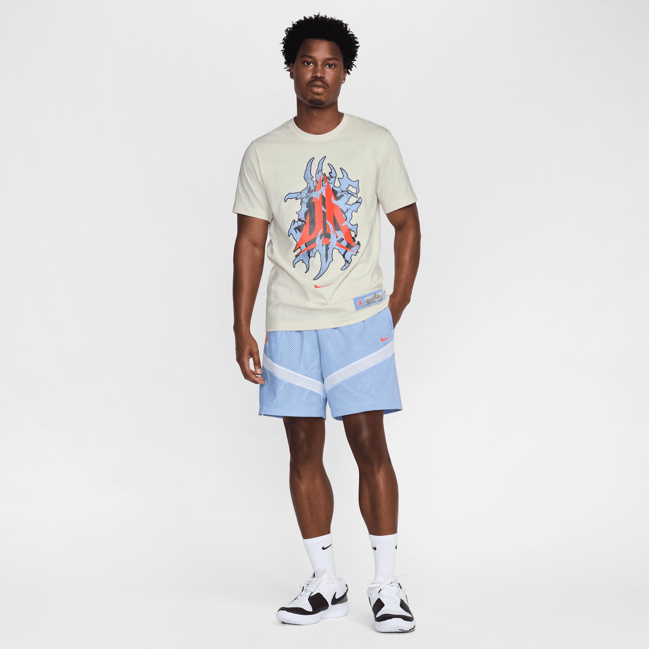 Nike Mens Nike Ja Dri-FIT Icon 6 Shorts - Mens Cobalt Bliss/White/Bright Crimson Product Image