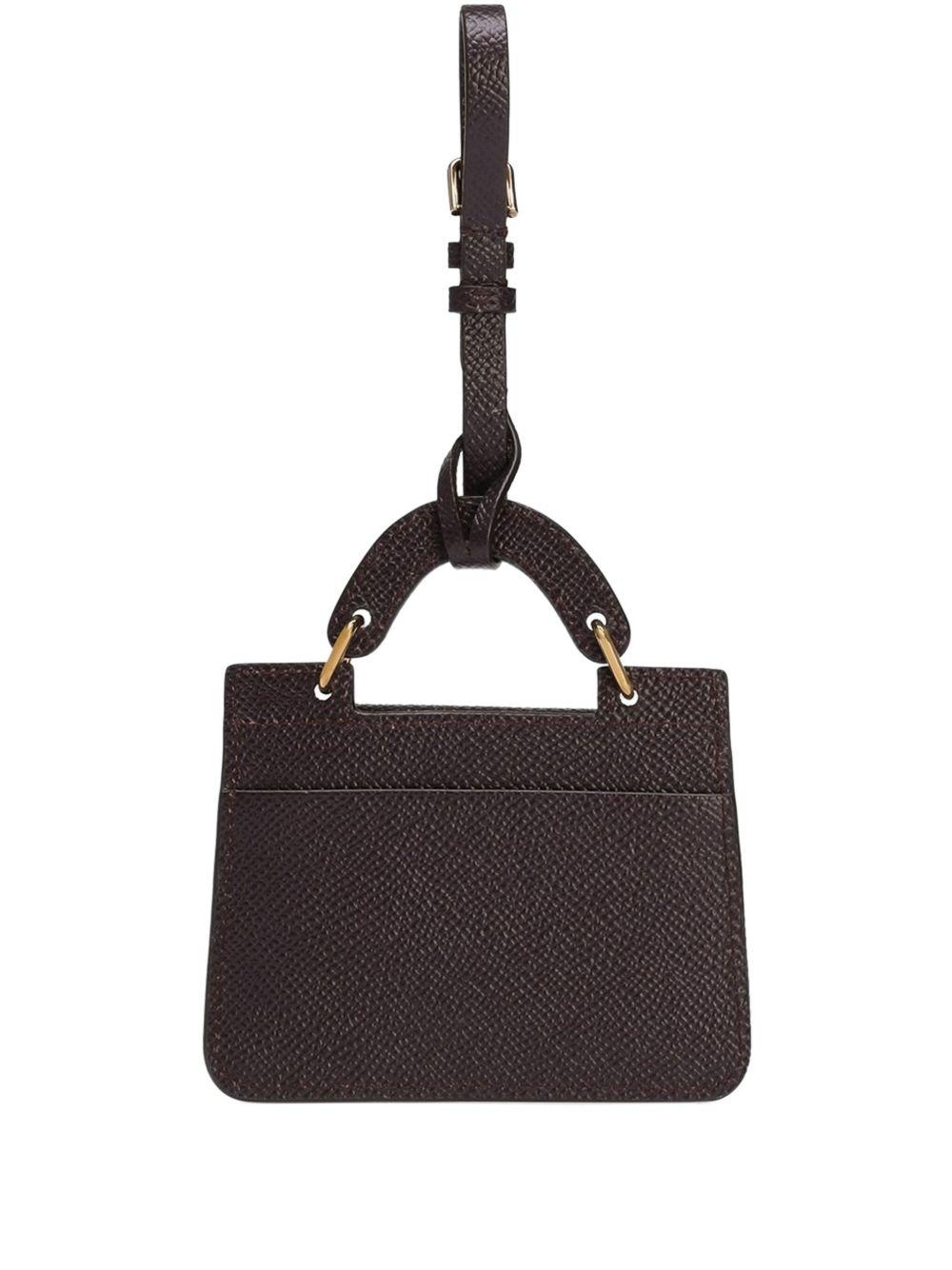 textured leather mini bag wallet Product Image