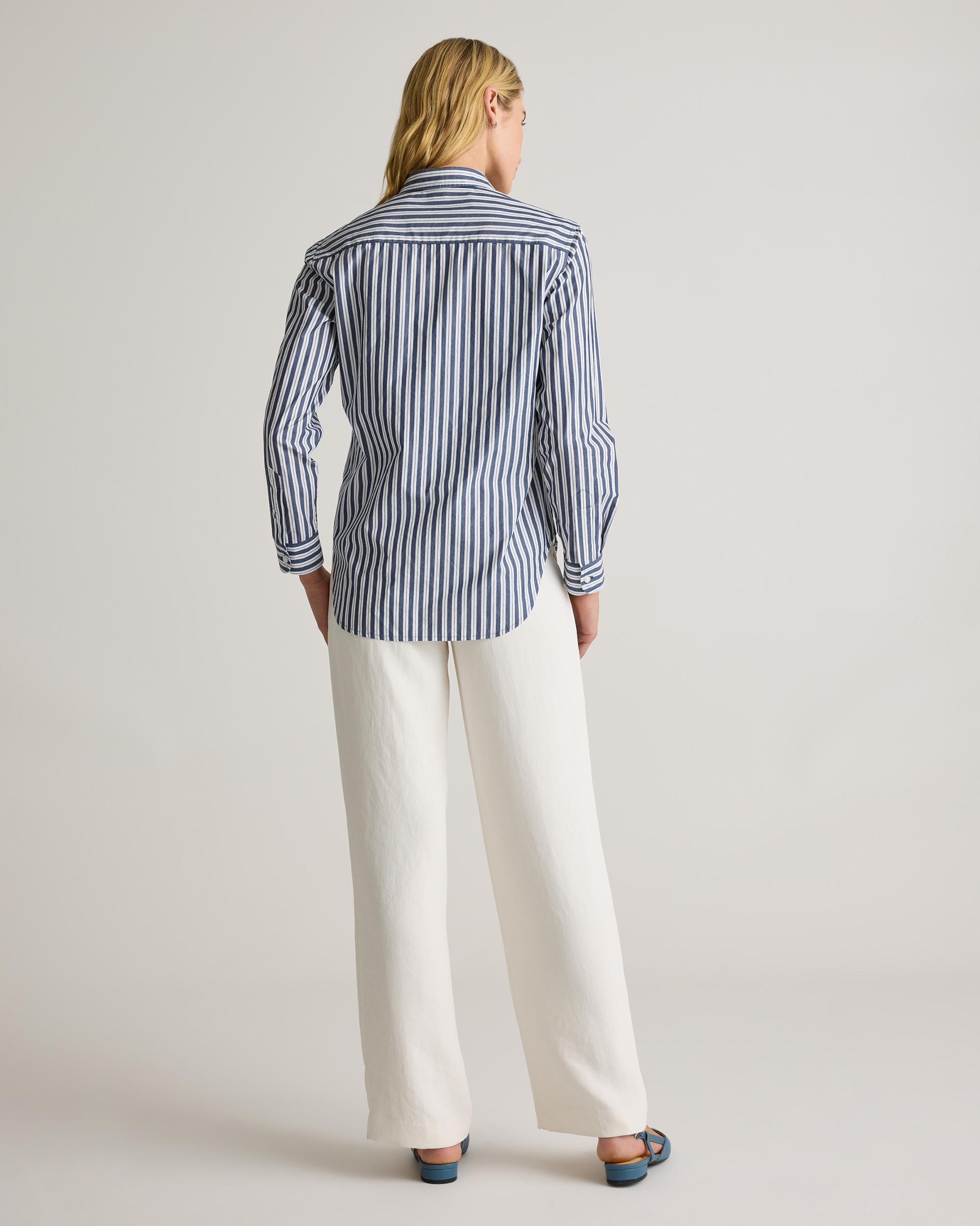 Quince | Women's Poplin Long Sleeve Shirt Organic Cotton Product Image
