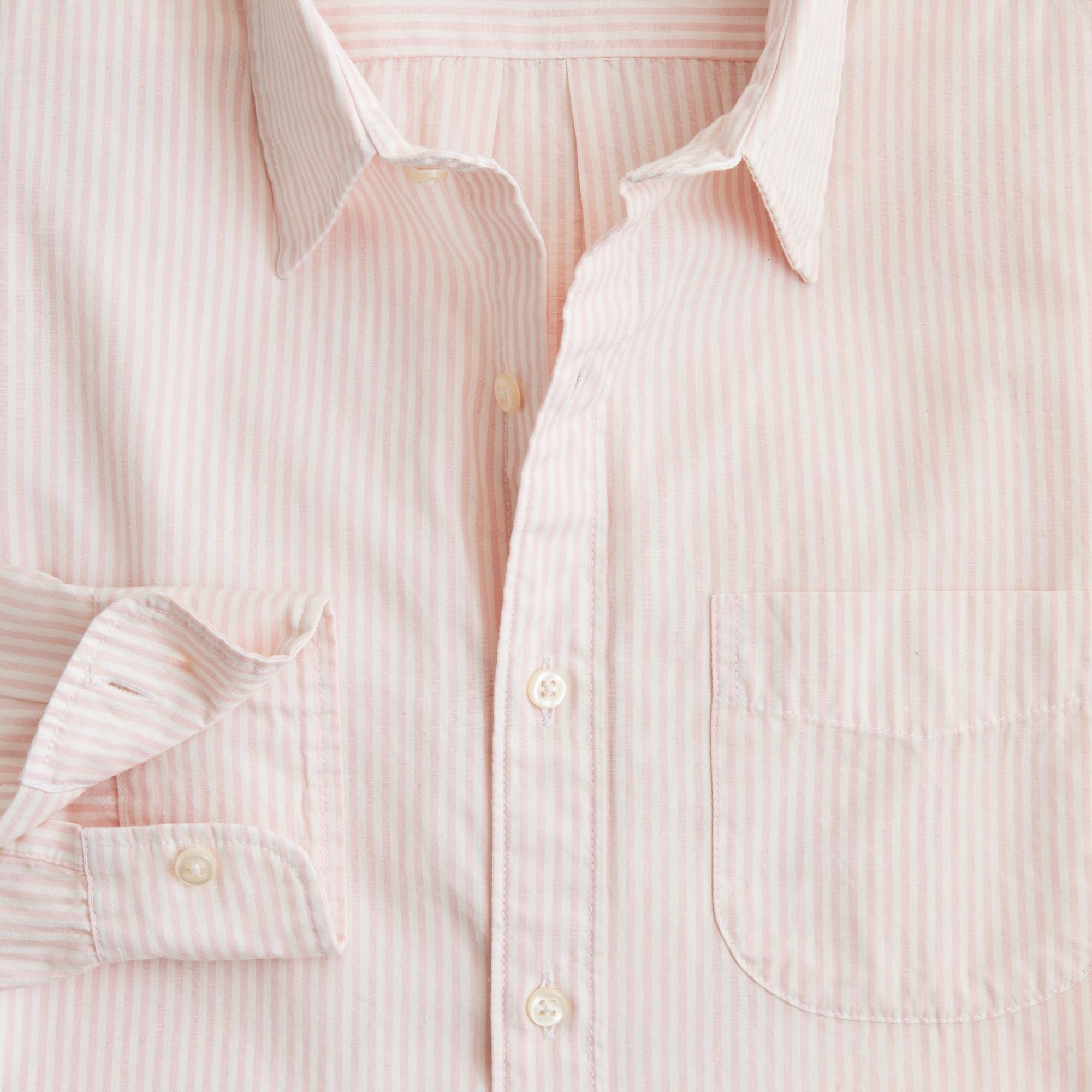 Secret Wash cotton poplin shirt with point collar Product Image