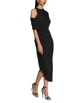 Gabrielle Matte Jersey Midi Dress Product Image