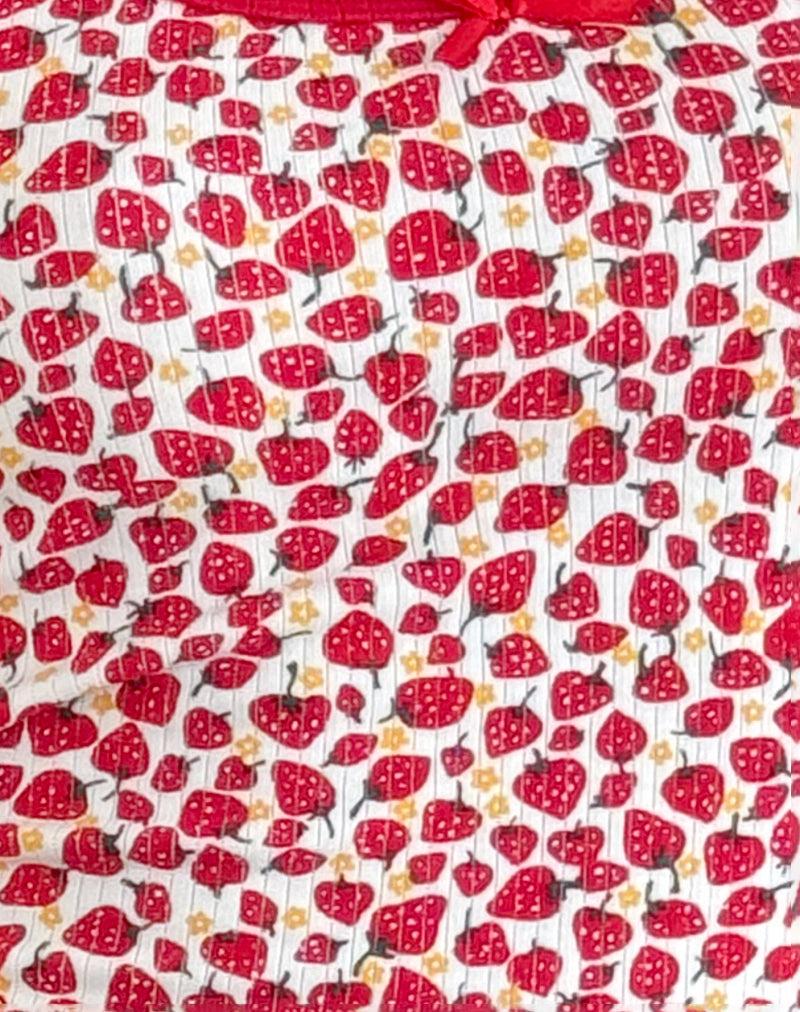 Carili Vest Top in Strawberry 2023 Print Female Product Image