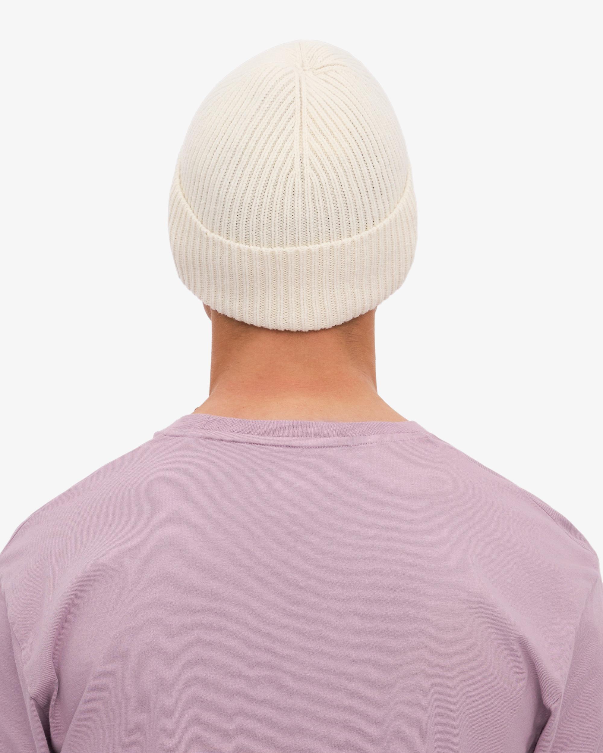 Merino Wool Beanie - Optical White Product Image
