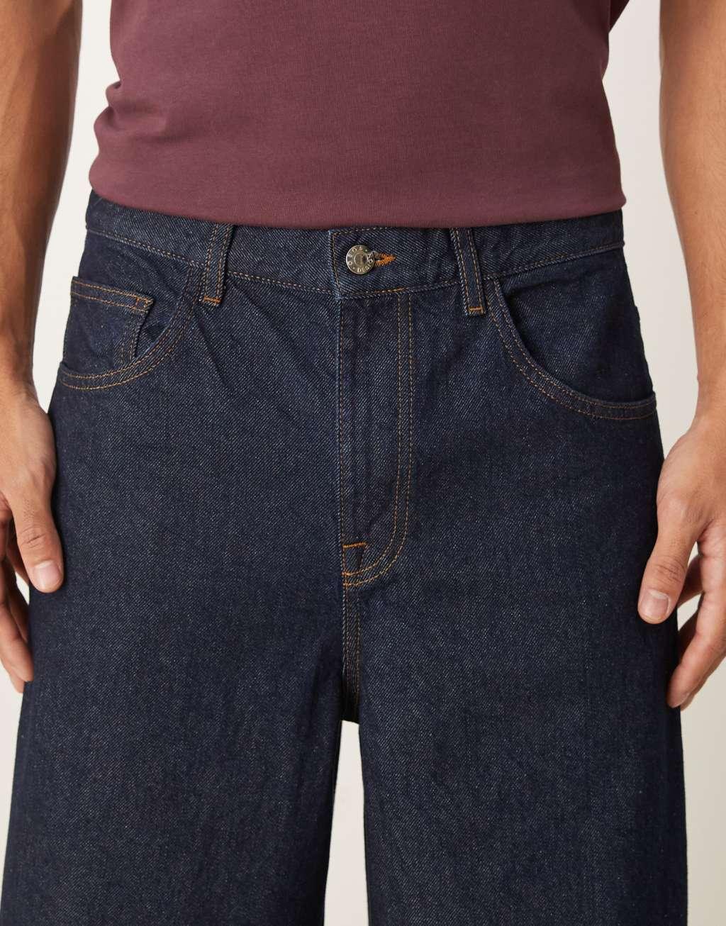ASOS DESIGN super baggy jeans in indigo wash Product Image