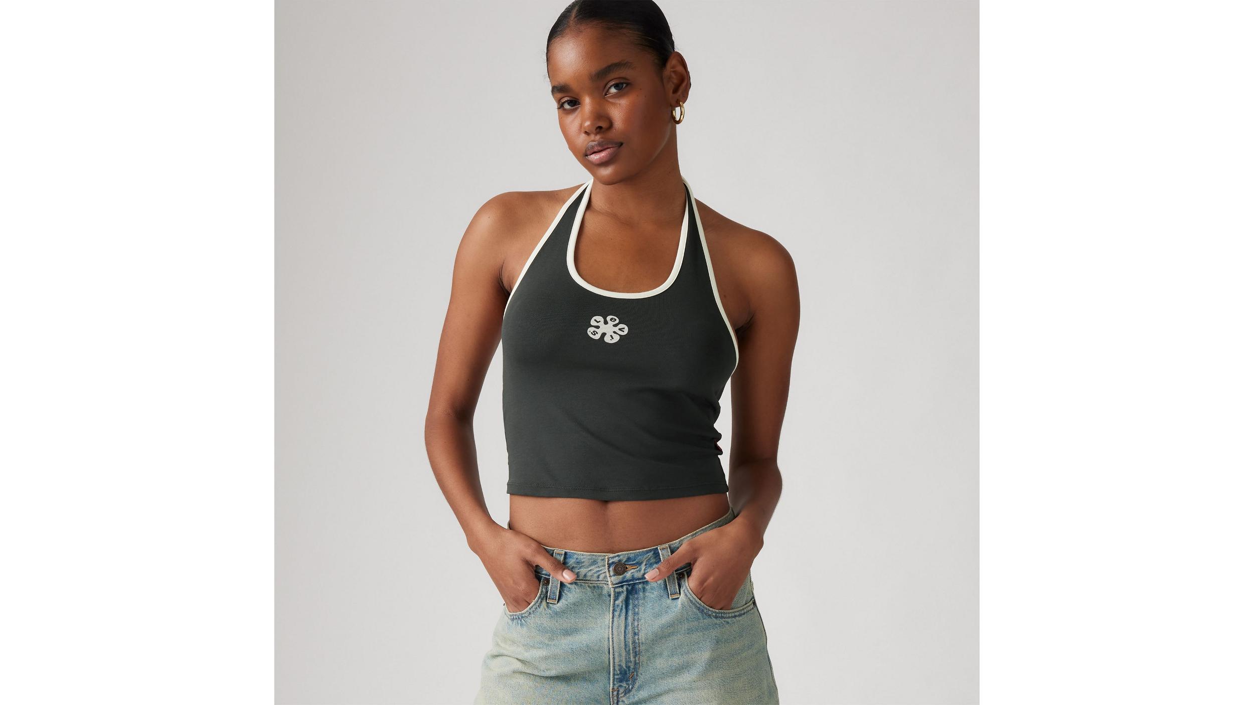 Graphic Ella Halter Top Product Image