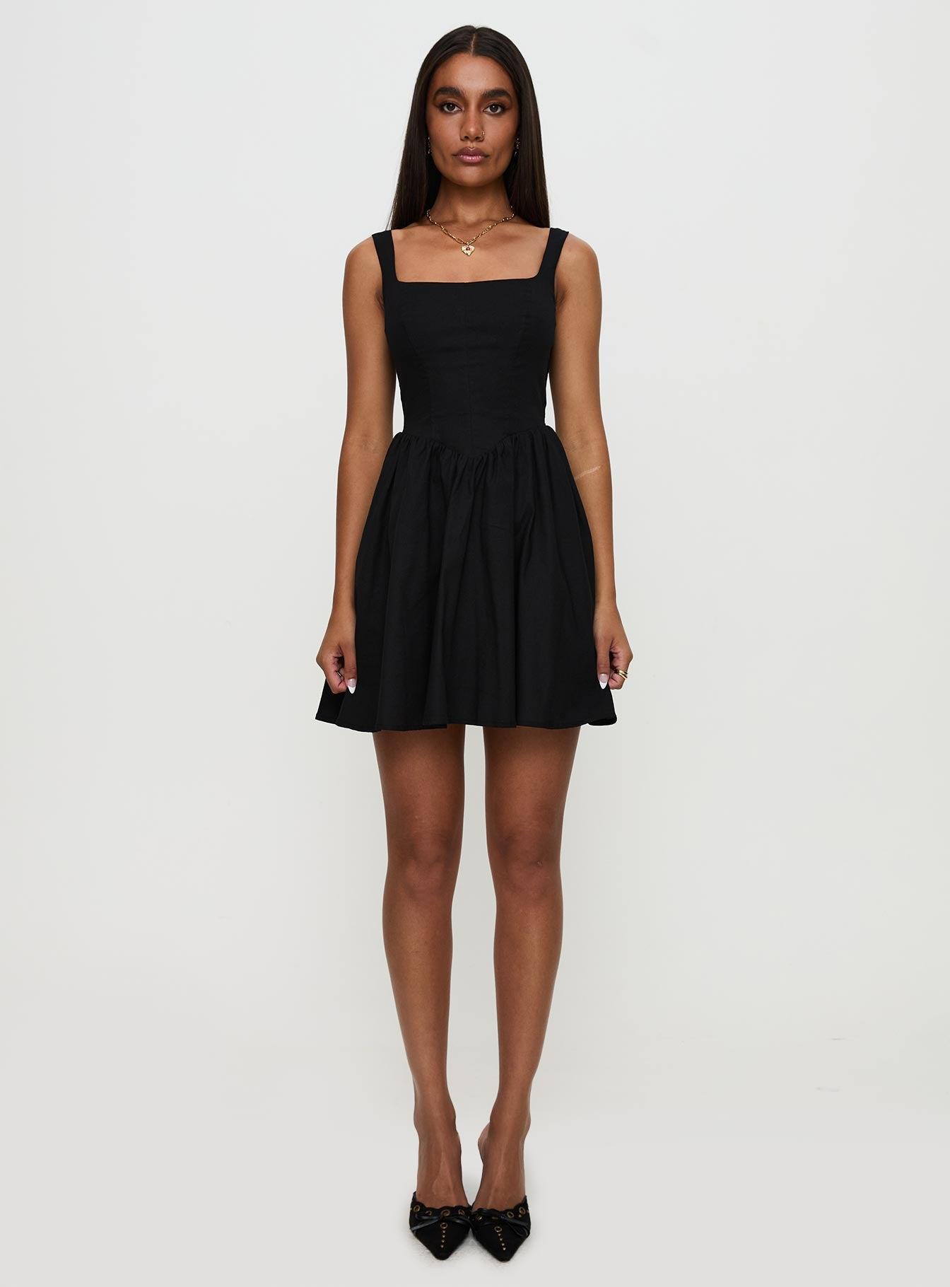Martie Mini Dress Black Product Image
