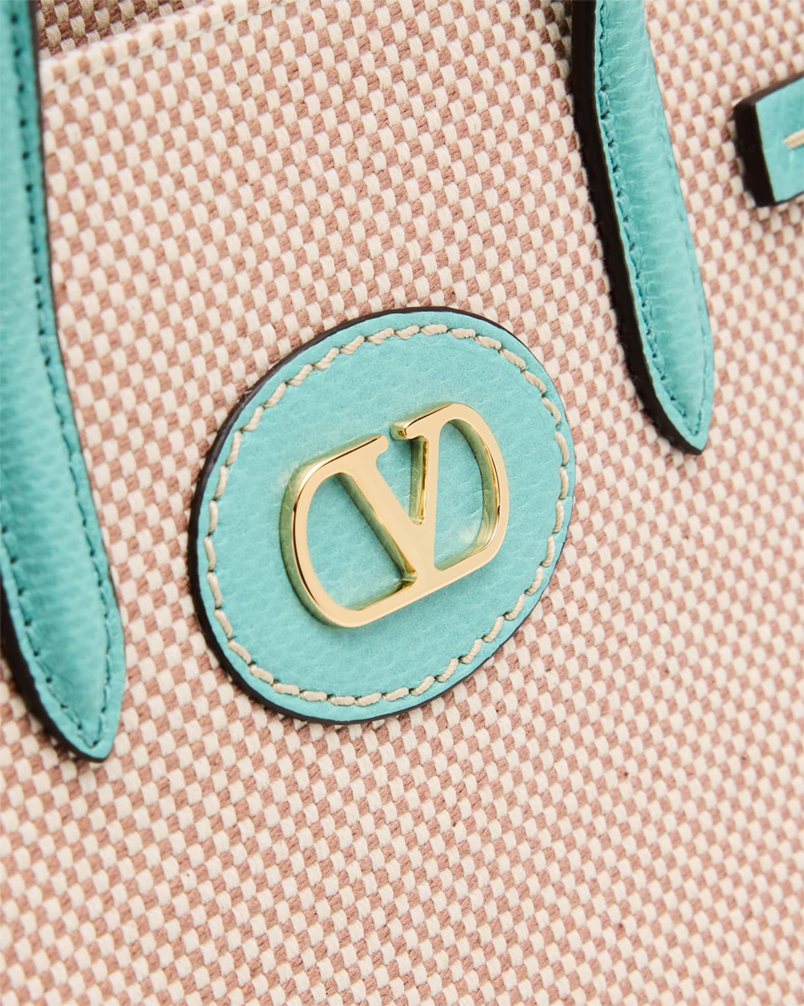 Antibes Canvas and Karung Shopping Tote Bag Product Image