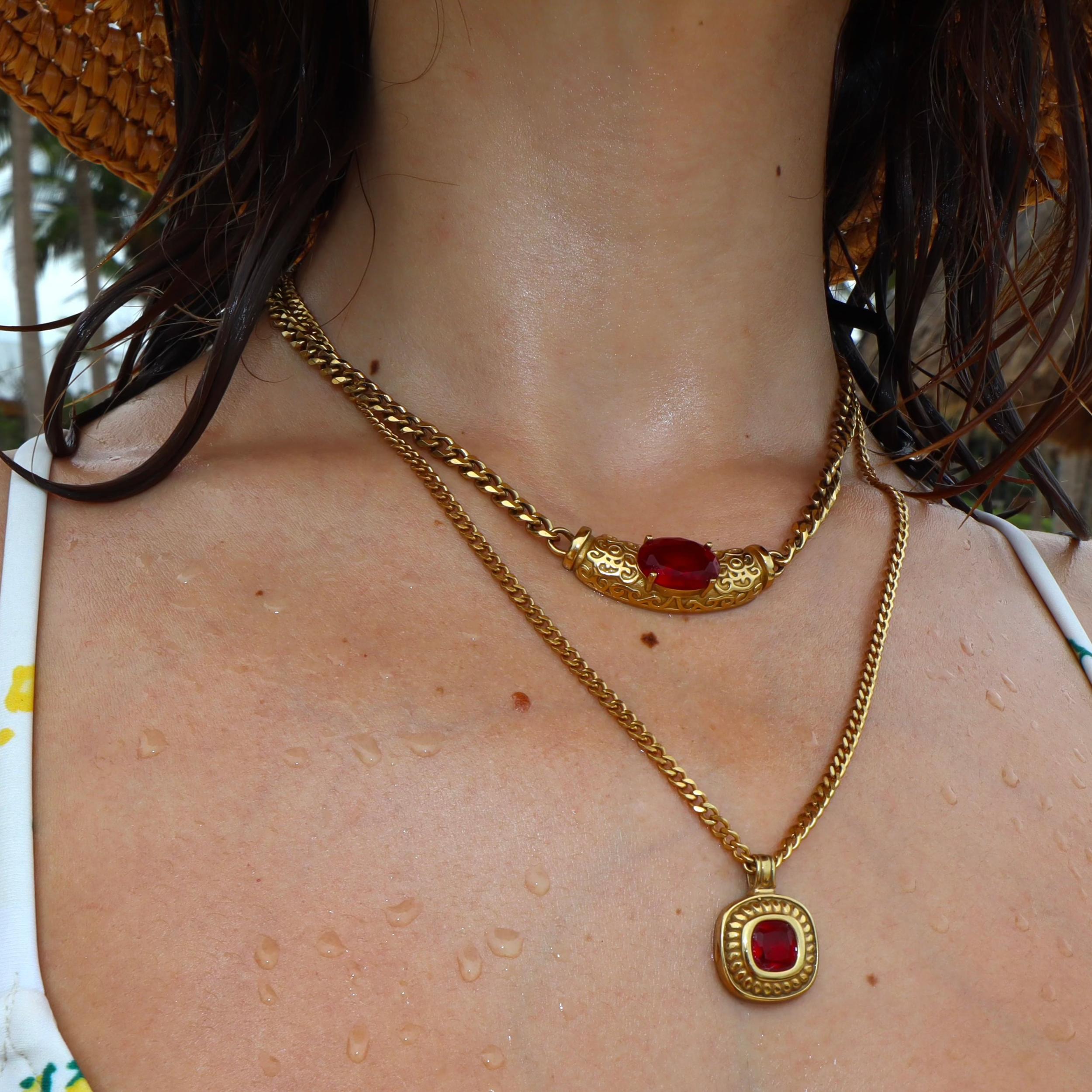 Radiant Rouge Necklace Product Image