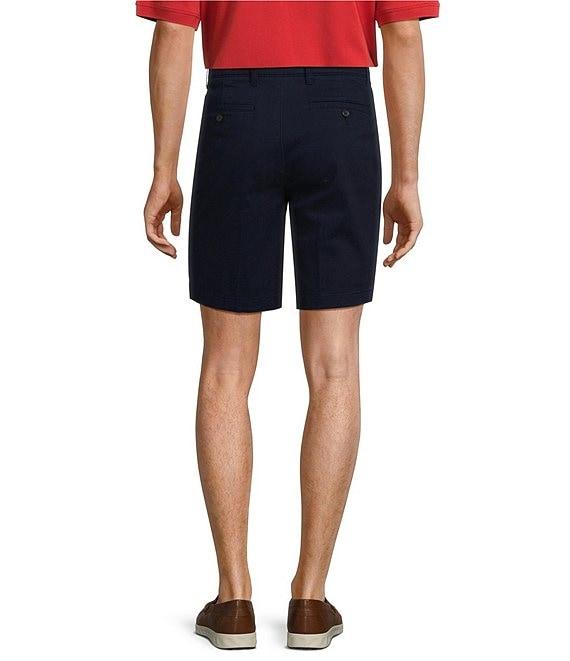 Roundtree & Yorke The Cloud Collection 9#double; Flat Front Washed Chino Shorts Product Image