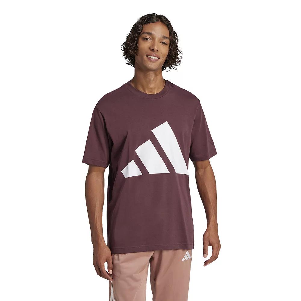 Men's adidas Essentials Big Logo Sportswear T-Shirt, Size: XXL, Aurora Red Product Image