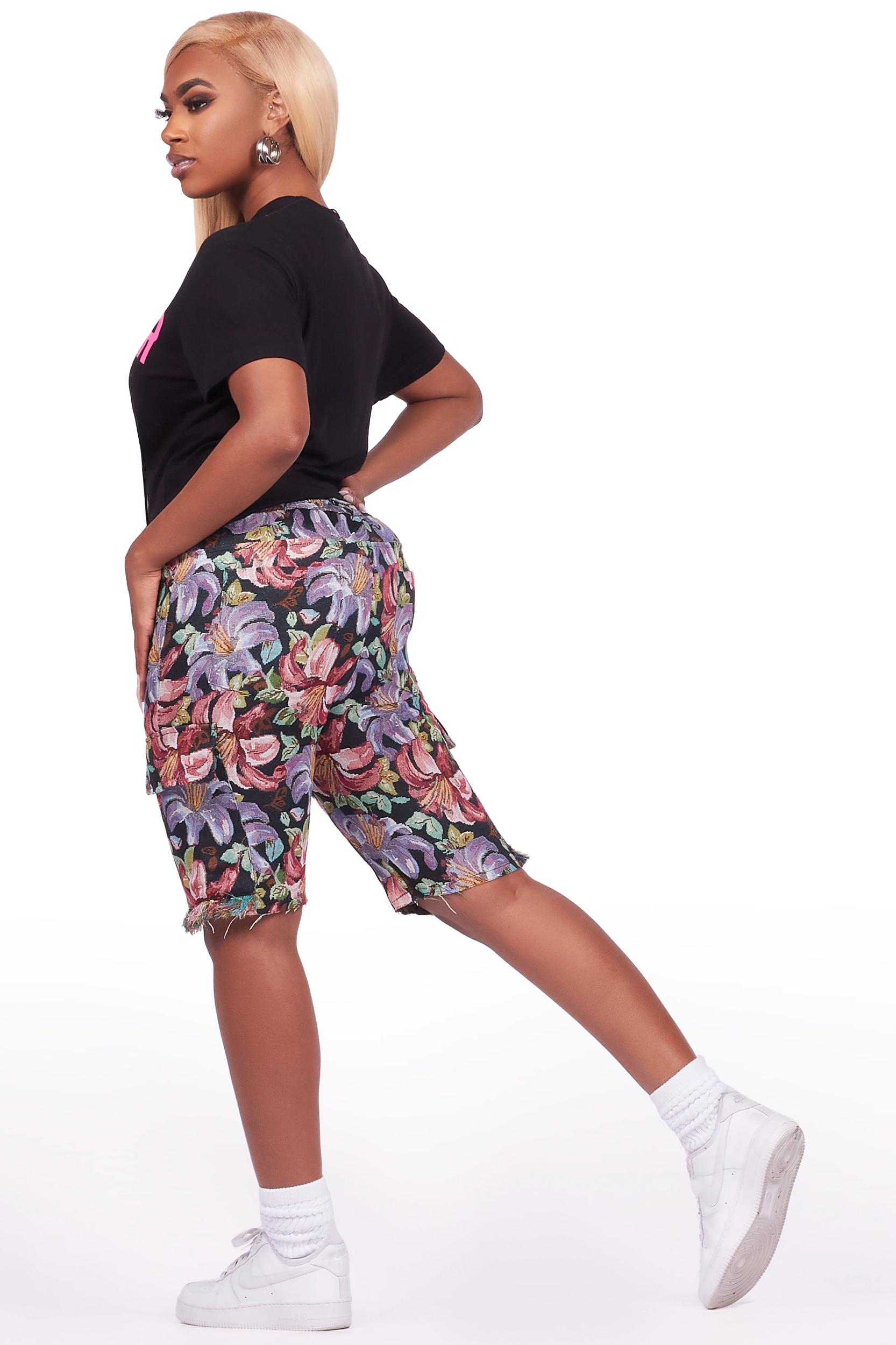 Tykima Black T-Shirt Short Set Female Product Image