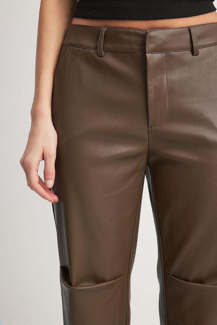 Low Waist PU Trousers Product Image
